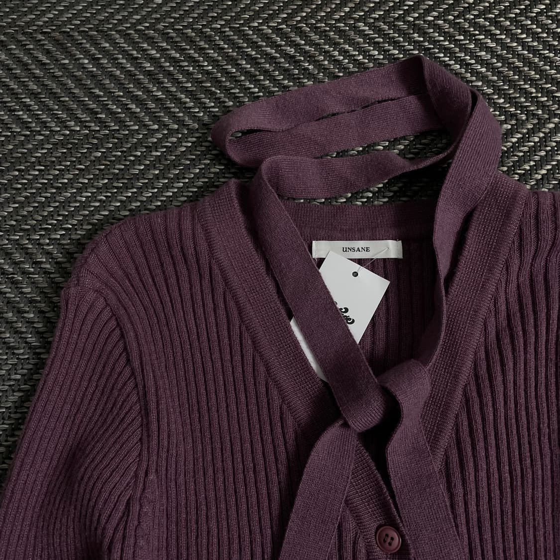 빈티지 우먼스 슬림핏 골지 초커 니트 y 3264 상품이미지5