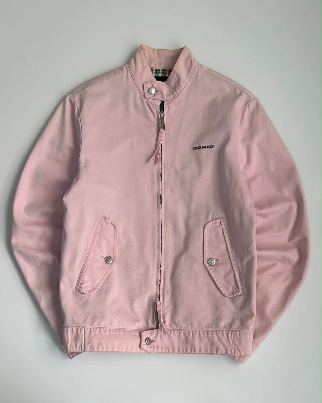 [42]DSQUARED2 디스퀘어드2 핑크 헤링턴 집업 자켓 코튼 상품이미지1