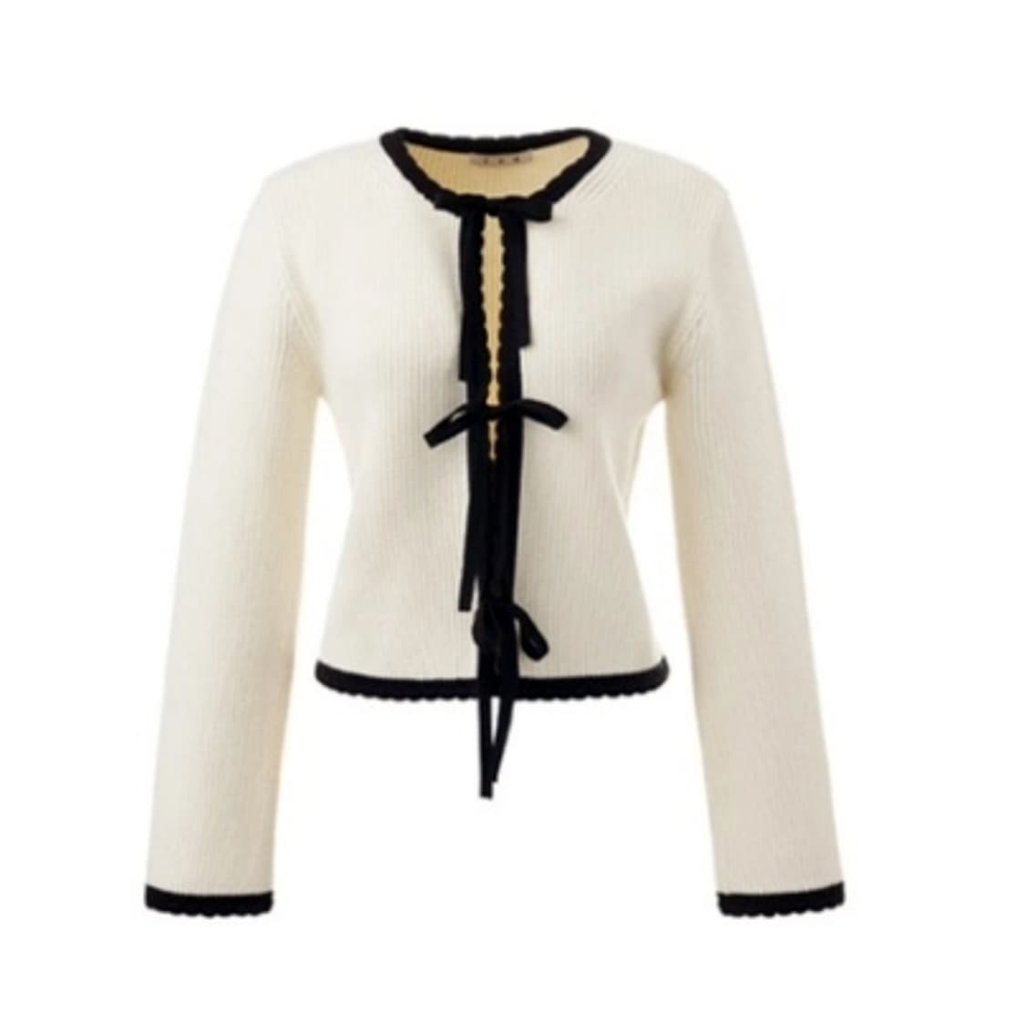 유어네임히얼(Your name here) 리본이가디건 프리사이즈 새상품 상품이미지3