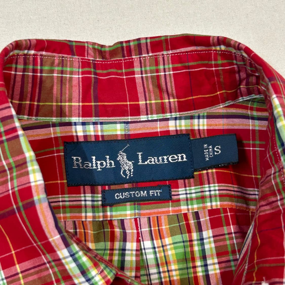 S) 폴로 랄프로렌 클래식 체크 포플린 셔츠 상품이미지7