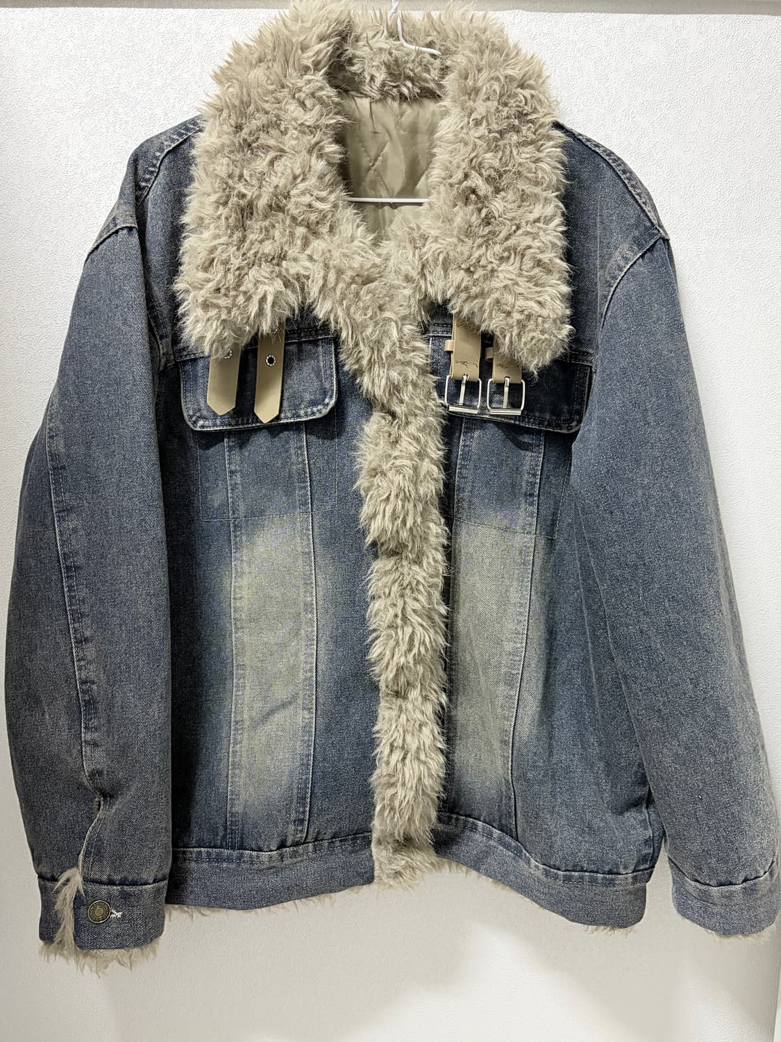 양털 누빔 하이넥 청자켓 상품이미지1