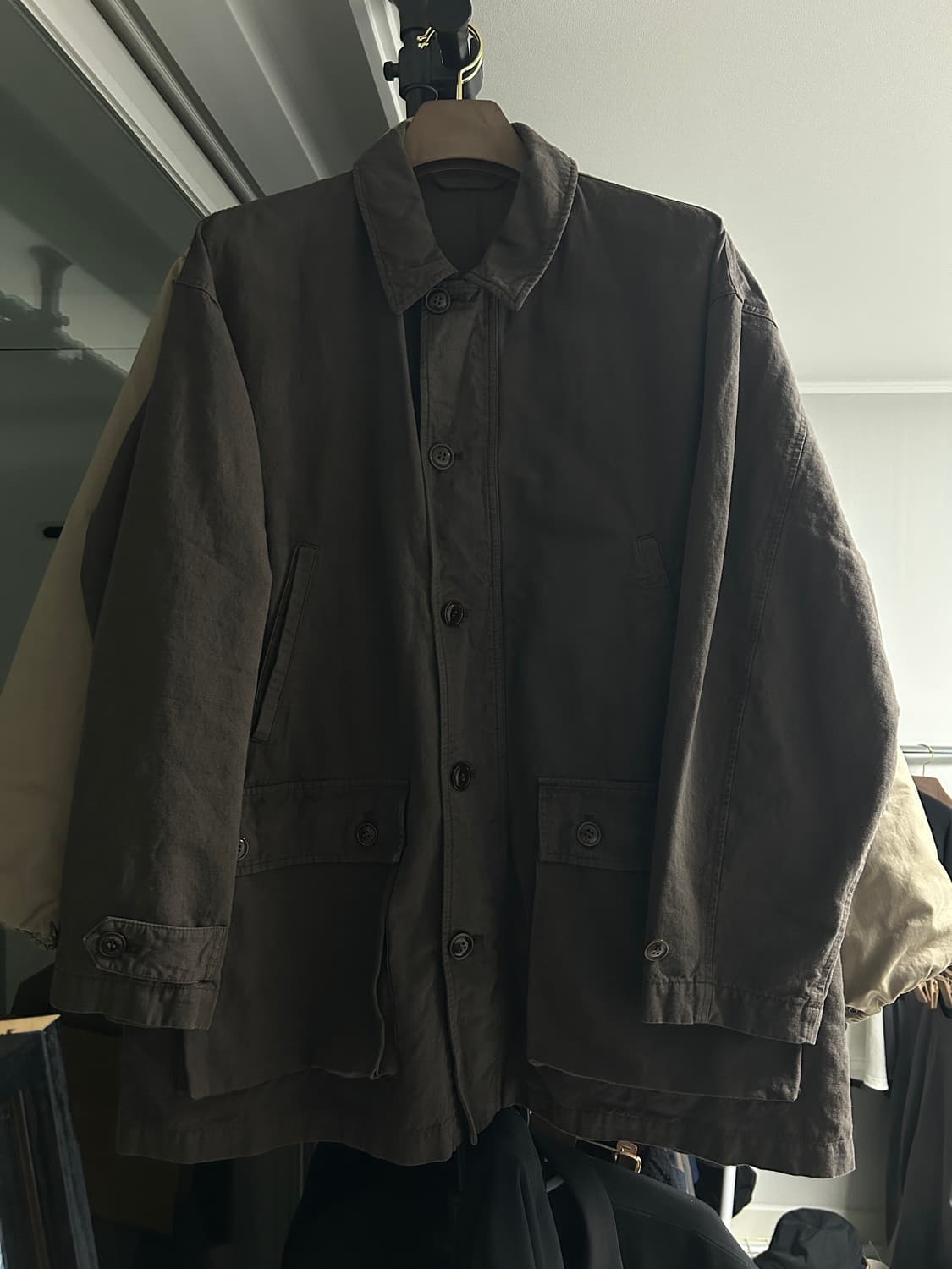 네스트로브 컨팩트 코튼리넨 헌팅자켓(택보유) 상품이미지3