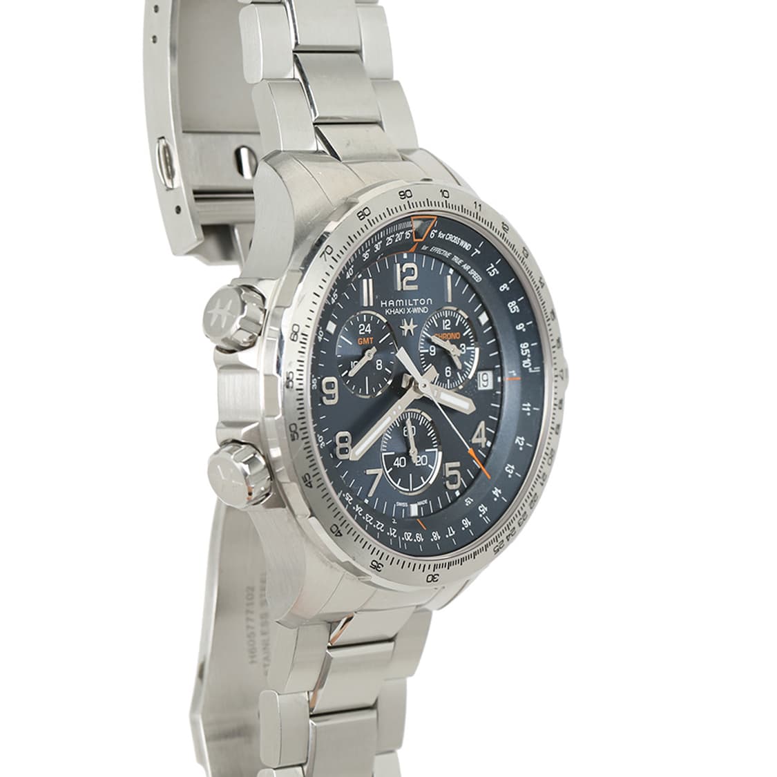 해밀턴 카키 에비에이션 워치 X-Wind GMT 크로노그래프 시계 H77 상품이미지5