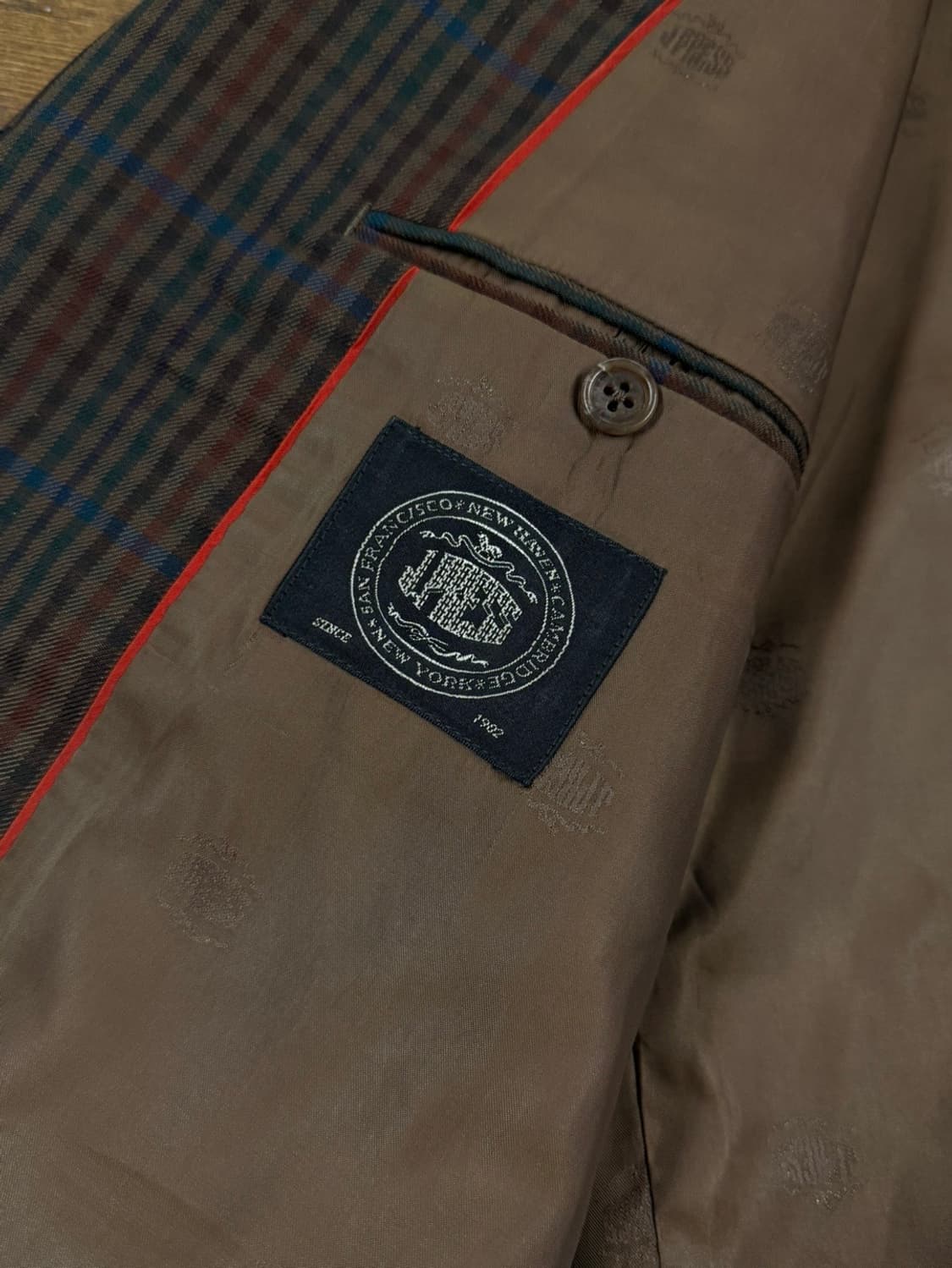 제이프레스 건클럽 체크 자켓 100 상품이미지9