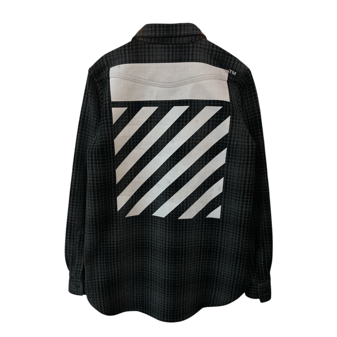 오프화이트 플란넬 체크 셔츠  상품이미지1