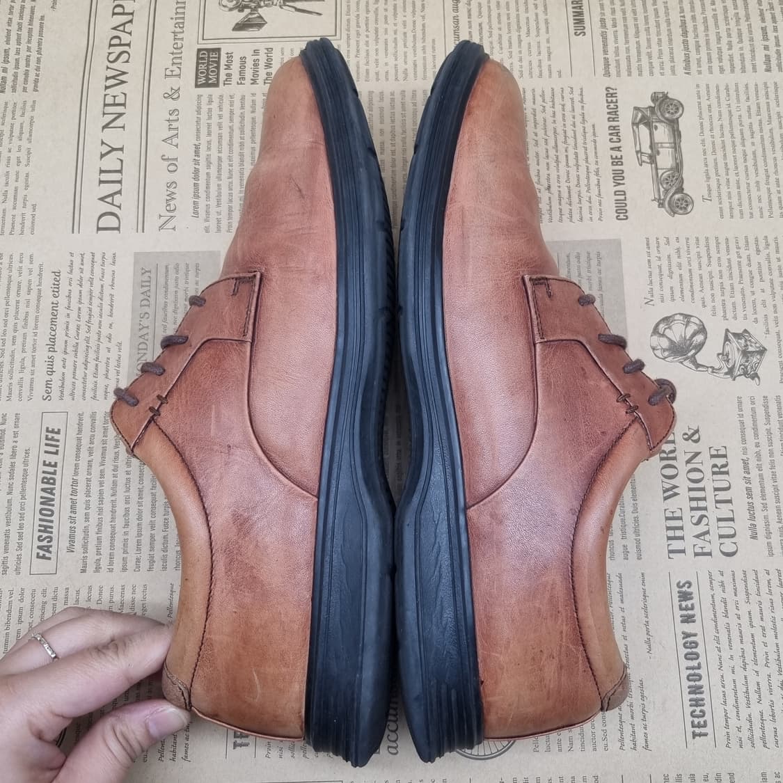 락포트 태닝 브라운 남성더비슈즈255 상품이미지5