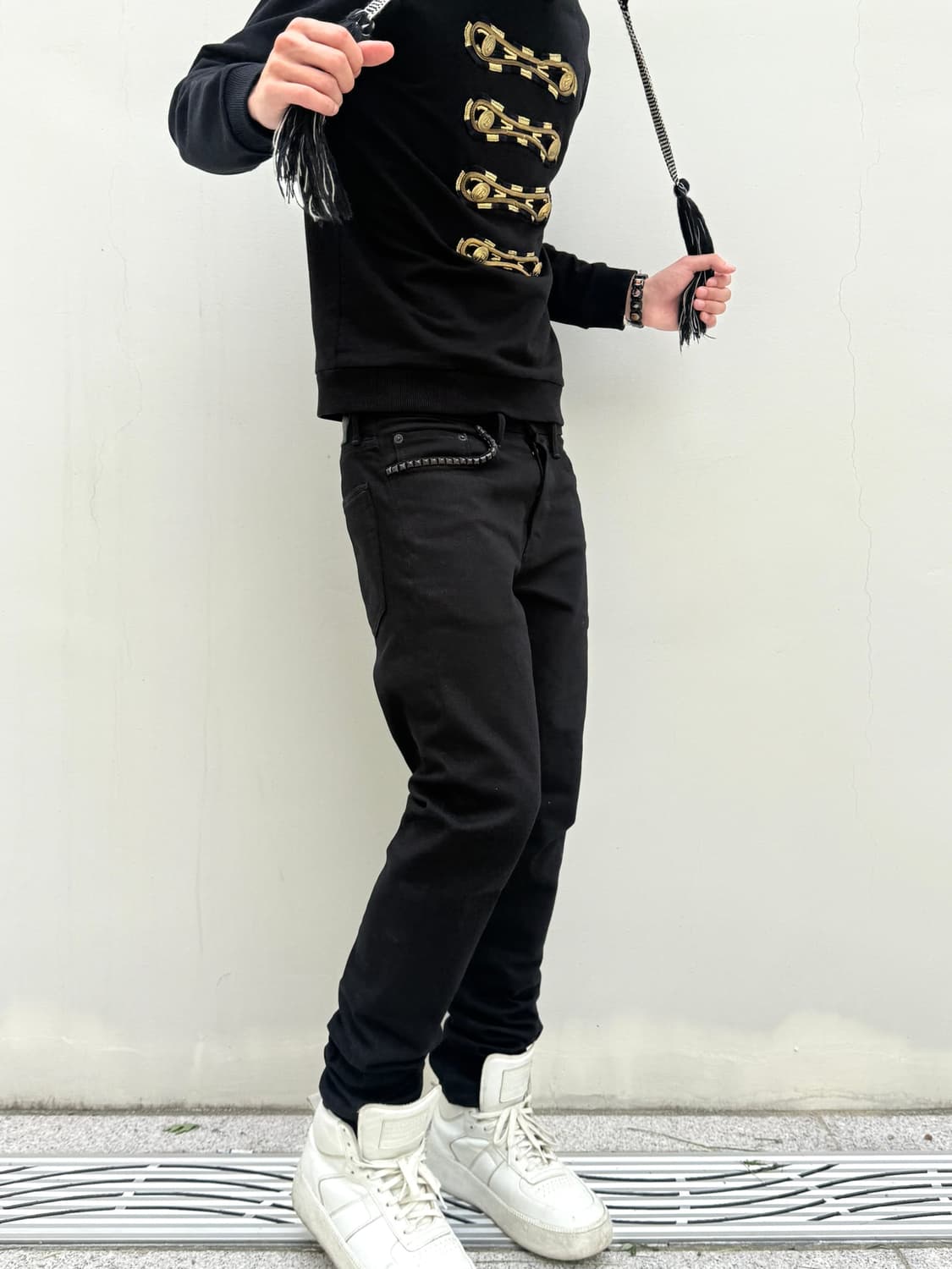 Hysteric glamour balck stud jeans 상품이미지1