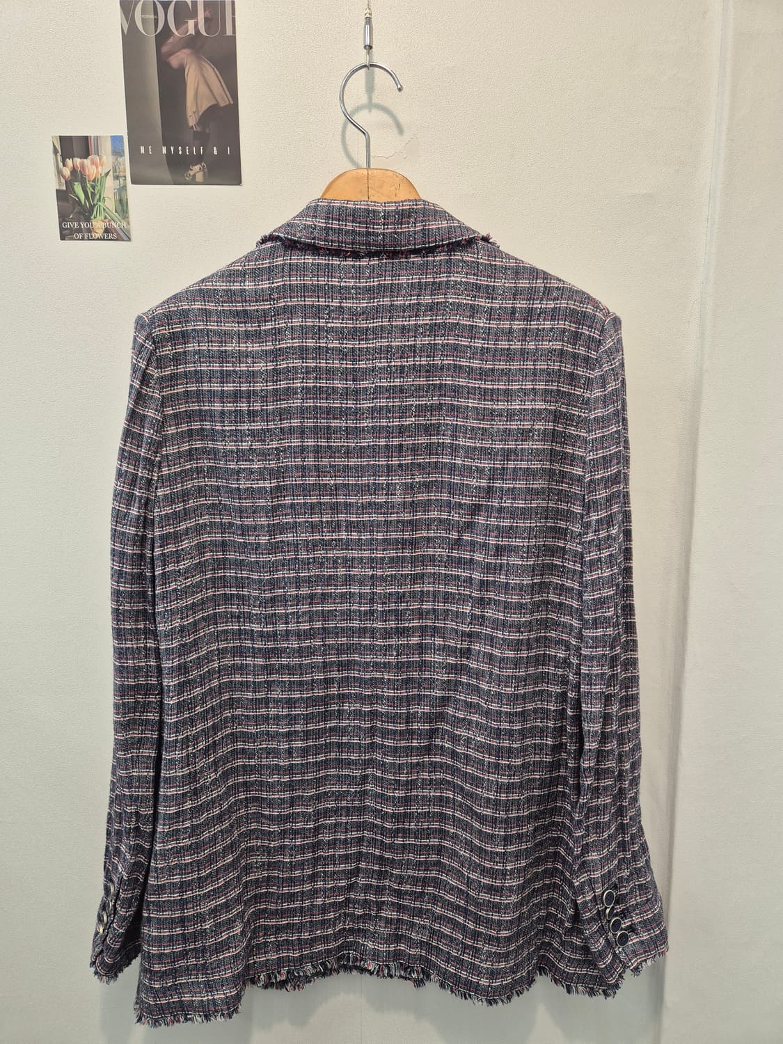 SYSTEM 브랜드의 체크 트위드 자켓
- 이탈리아에서 생산된 고급스러운 상품이미지4