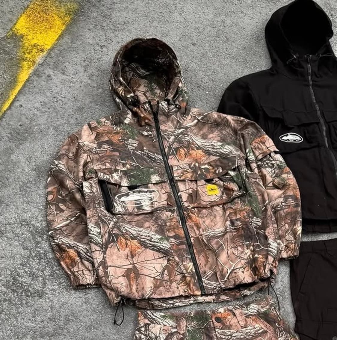 M) 코르테이즈 스톰 카고 자켓 V2 카모 바람막이 후드 corteiz 상품이미지1