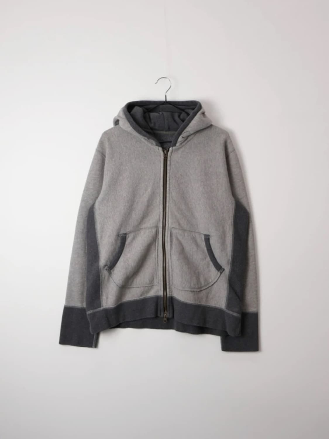Jpn Grey Two Tone Zip Hoodie 상품이미지4