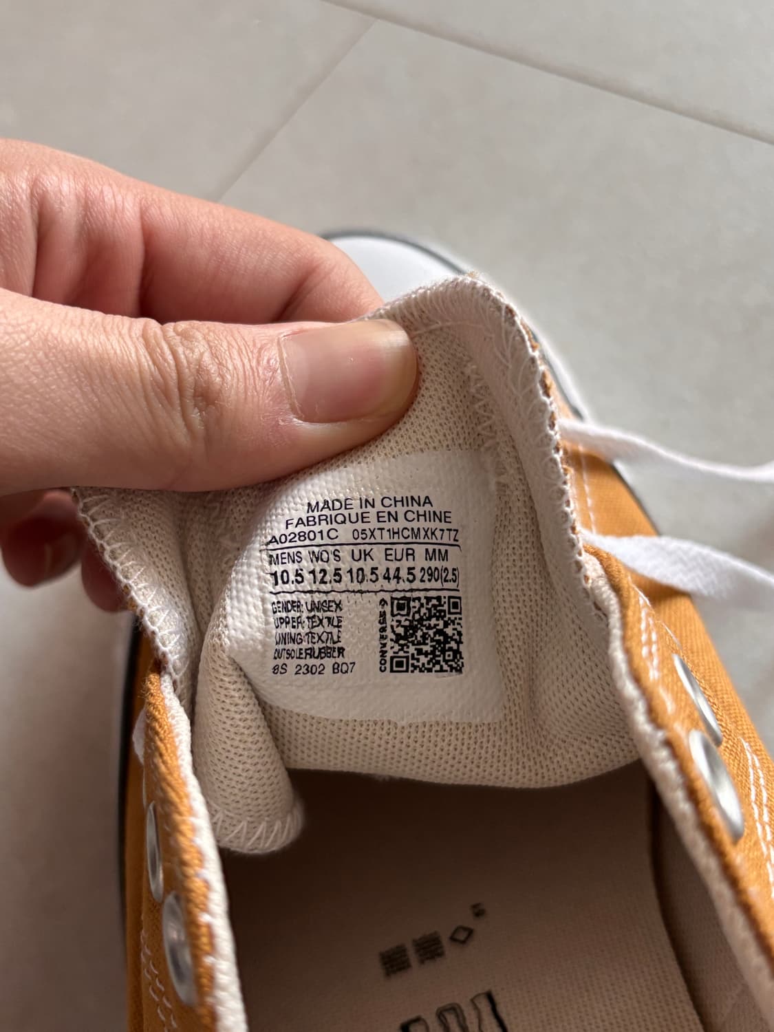 크롬하츠 아들내미도 다시 신는 올스타 로우 - 머스타드 290 상품이미지4