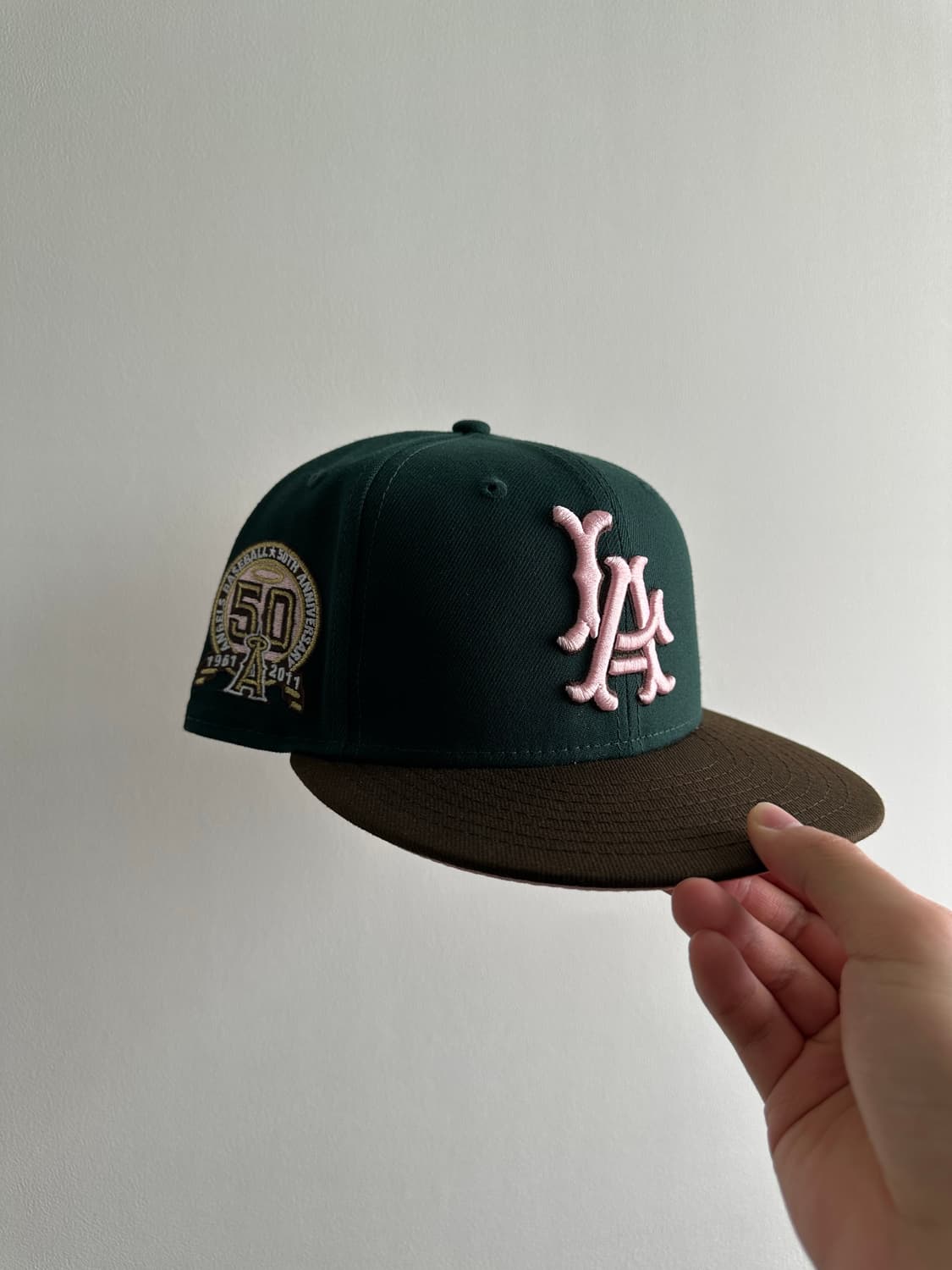 희귀 뉴에라 59fifty LA ANGELS 그린 피티드캡 상품이미지1