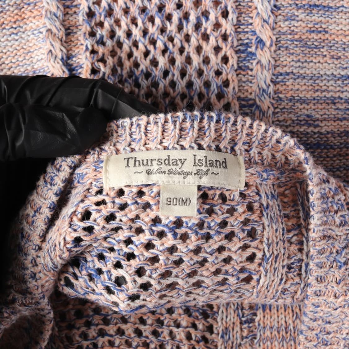 써스데이아일랜드 빈티지 믹스 컬러 펀칭 크로쉐 니트 M 상품이미지5