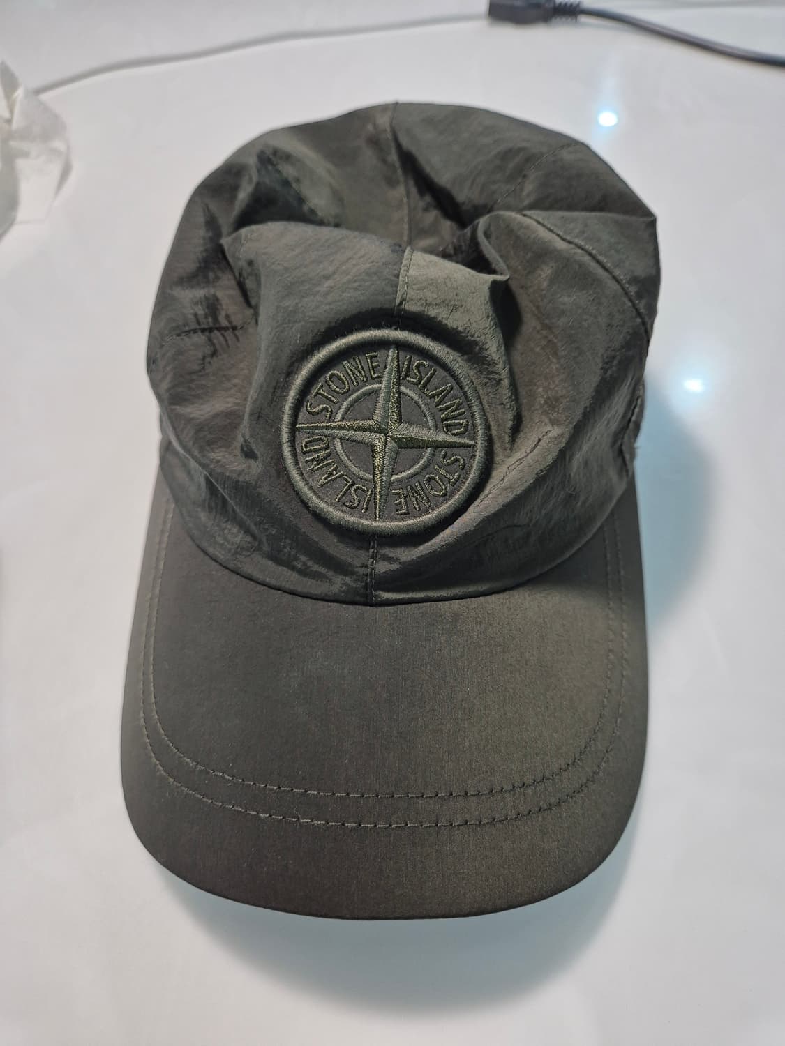 스톤아일랜드 나일론 캡 올리브 XL 상품이미지1