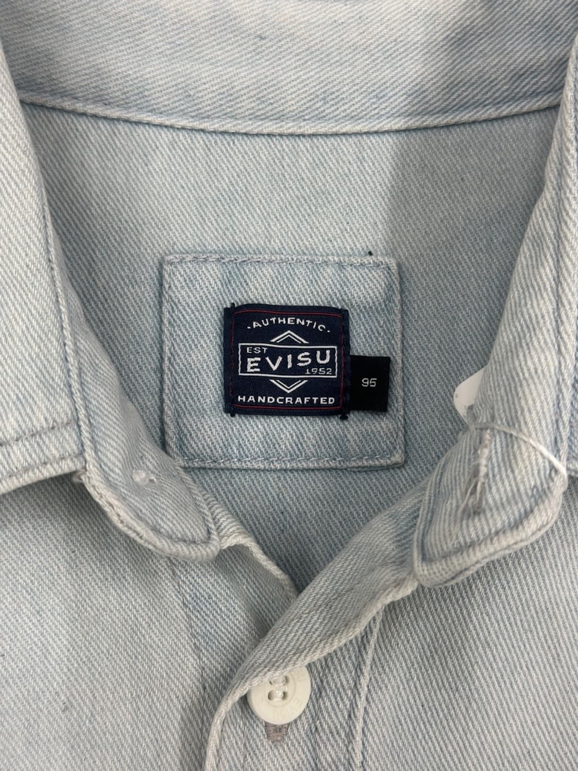 에비수 빅로고 데님 셔츠 자켓 상품이미지6