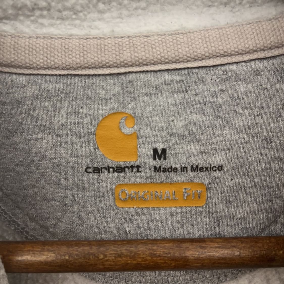 칼하트 올드스쿨 빈티지 오버핏 기모 후드집업 M C07579 상품이미지5