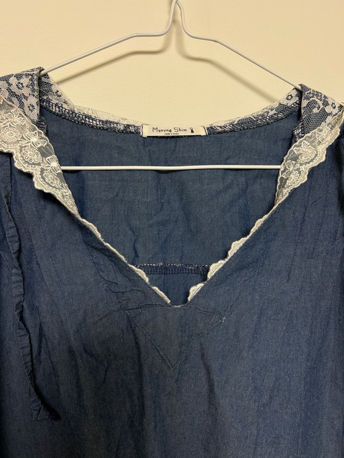 청 빈티지 원피스 상품이미지3