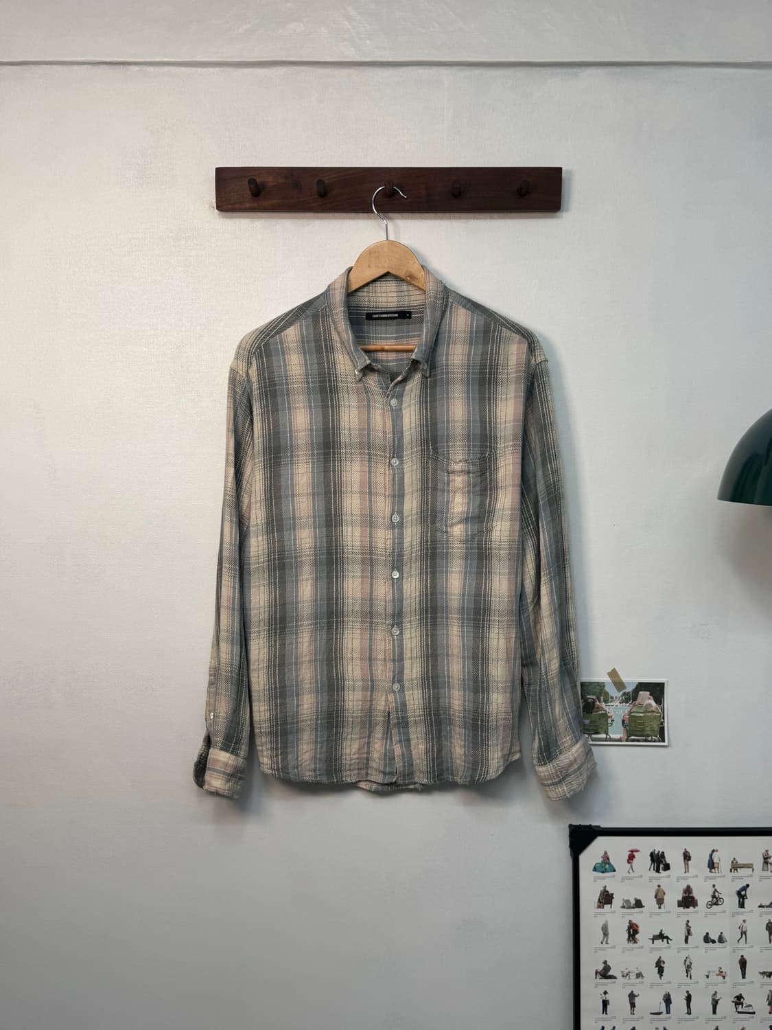 해칭룸 디스 체크셔츠 아이스크림/S25 상품이미지1