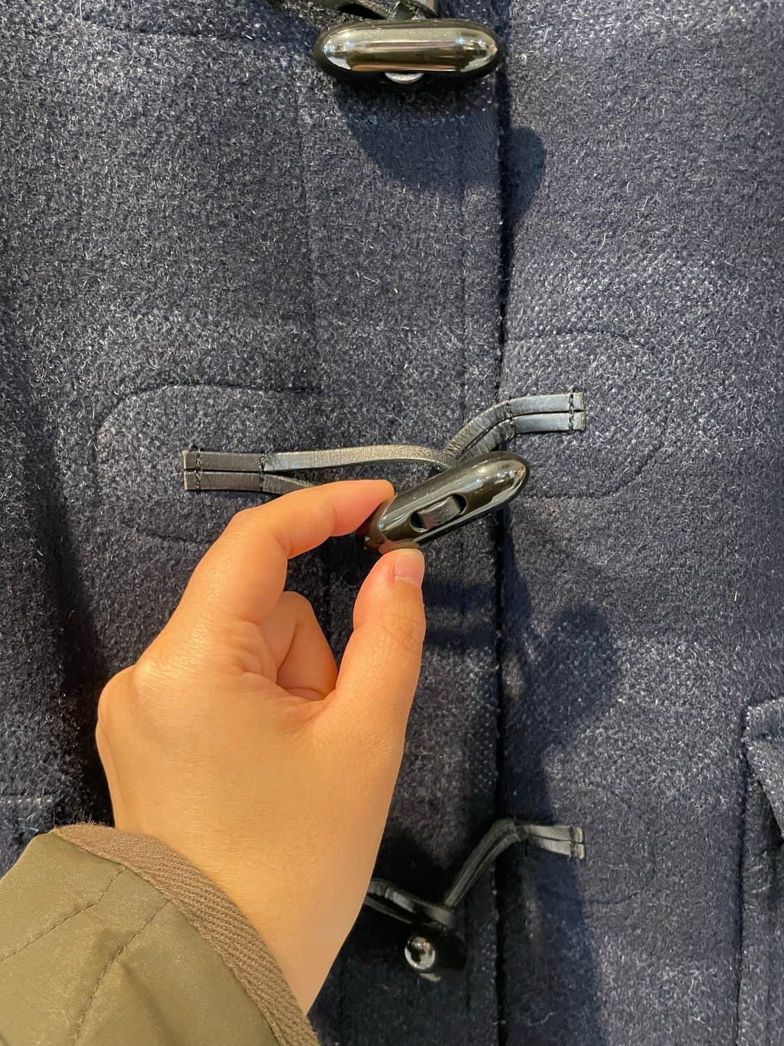 맥그리거 체크 스트라이프 떡볶이 더플코트 상품이미지3