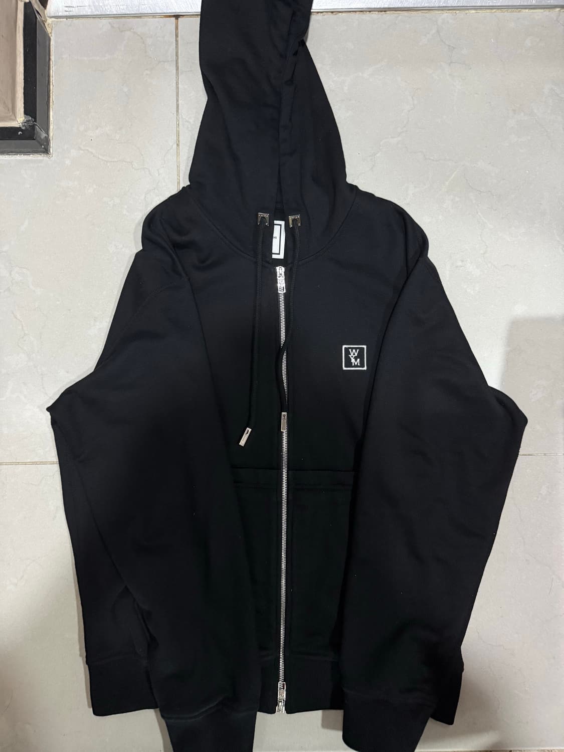 새상품급 24FW 우영미 백로고 후드집업 상품이미지1