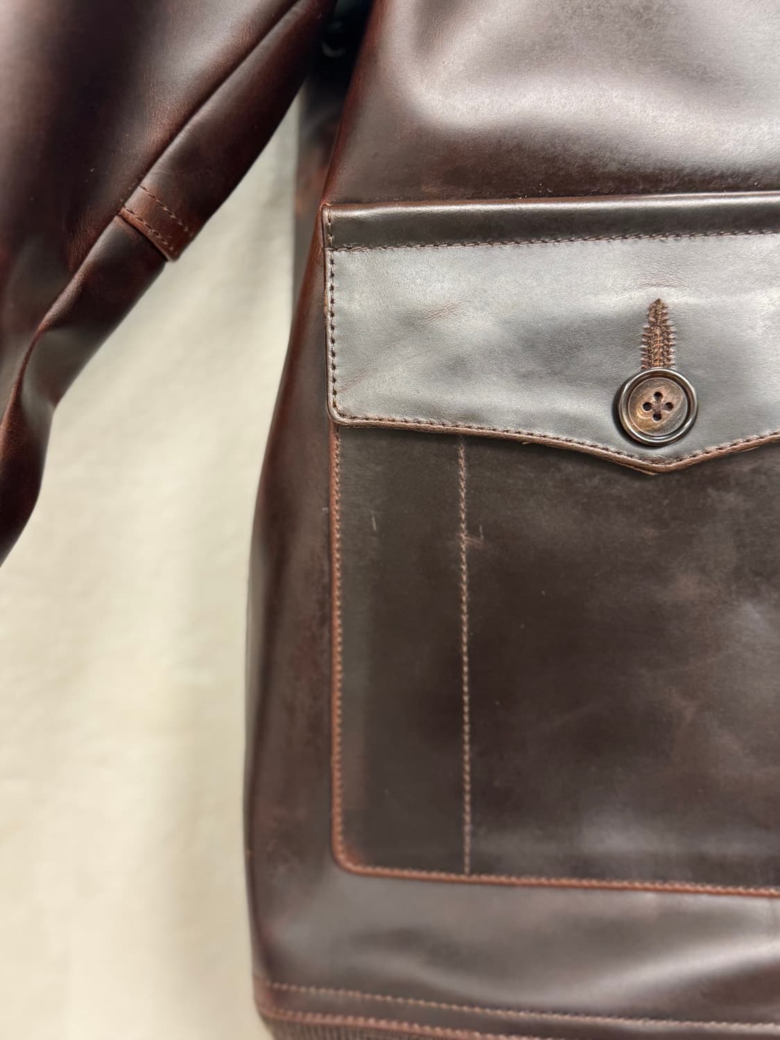 A1 1.5mm 차심 말가죽 가죽자켓 상품이미지8