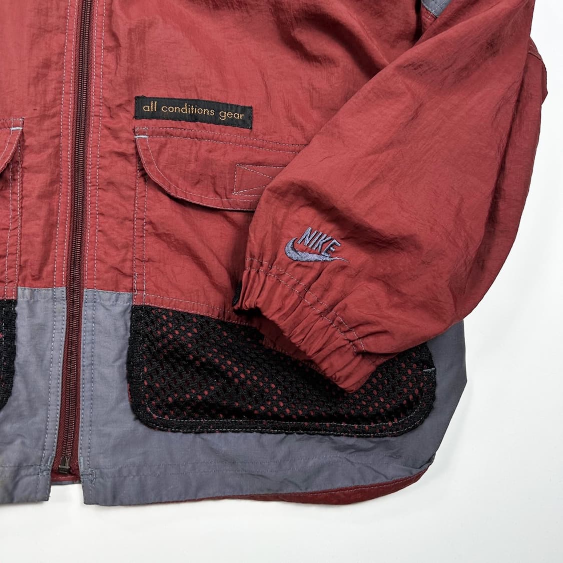나이키 ACG 올드스쿨 버건디 배색 바람막이 자켓 (XL) 상품이미지6