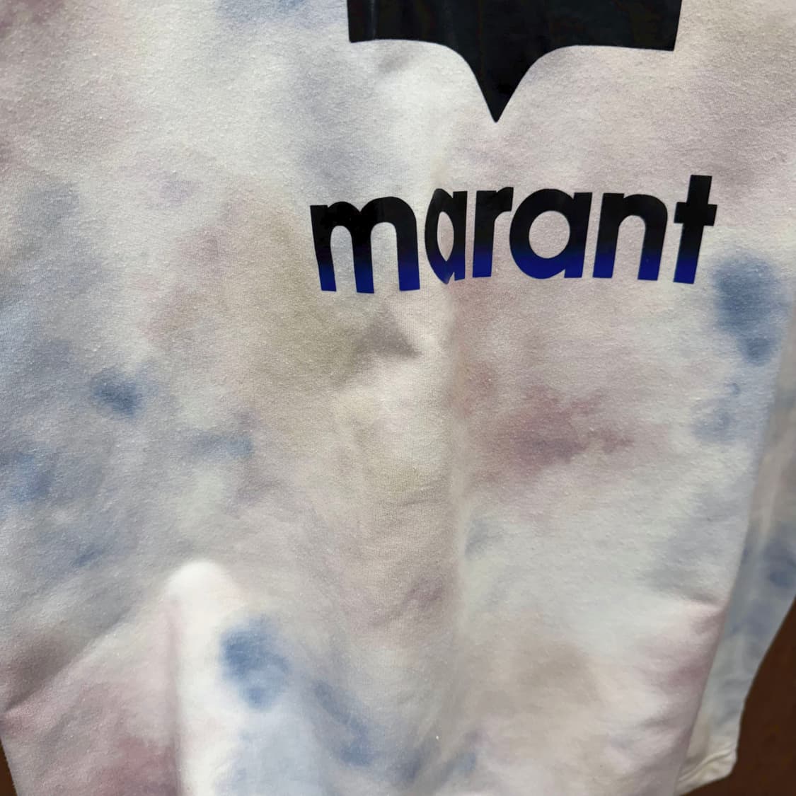 이자벨마랑 에뚜왈 라운드넥 반팔 티셔츠 타이다이 워싱 로고 프린팅 파스텔 상품이미지7