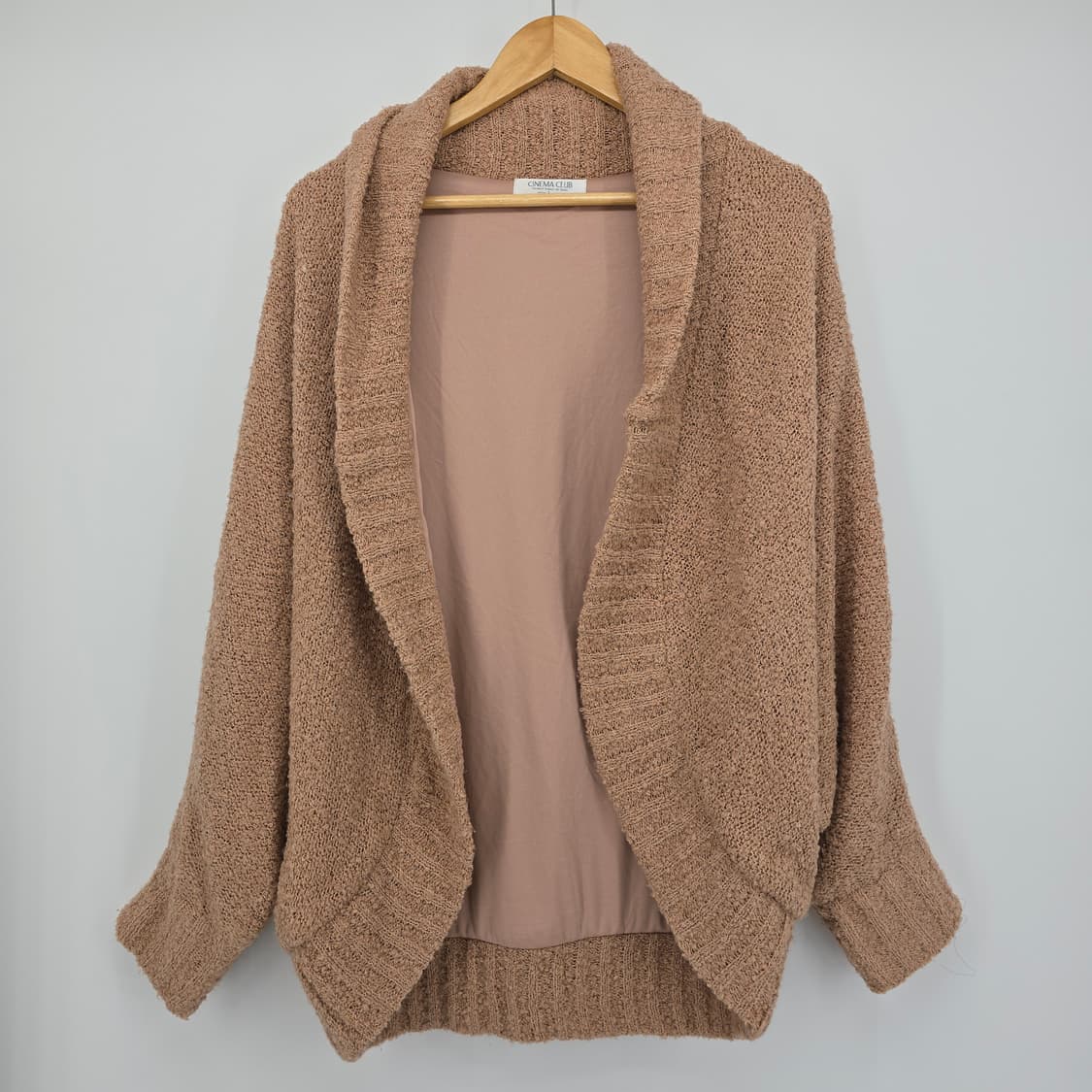 일본 빈티지 핑크 브라운톤   니트 가디건 숏 자켓 상품이미지1