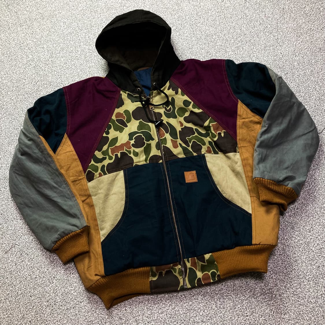 칼하트 Carhartt 리메이크 패치워크 멀티컬러 후드 상품이미지2