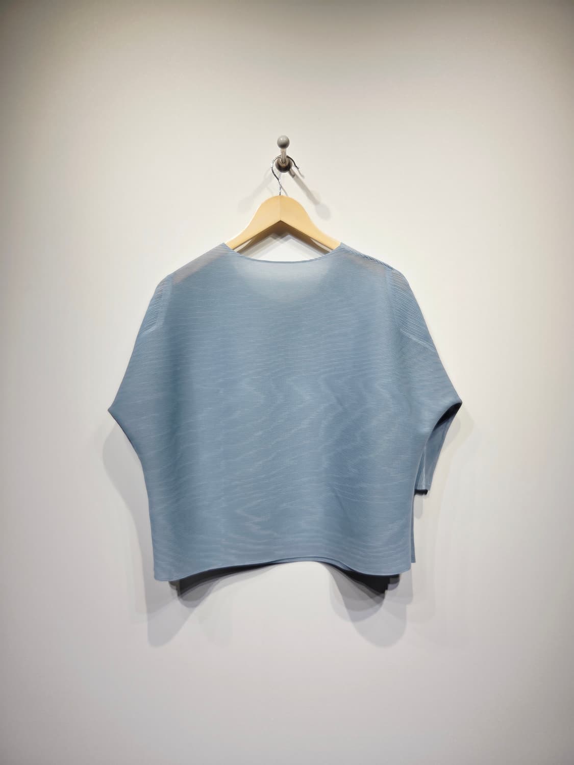 플리츠미. 여자 그레인 플리츠 돌먼 7부 티셔츠_Free 상품이미지2