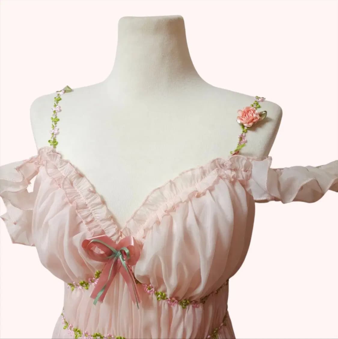 공주룩 여신룩 핑크 롱원피스 상품이미지6