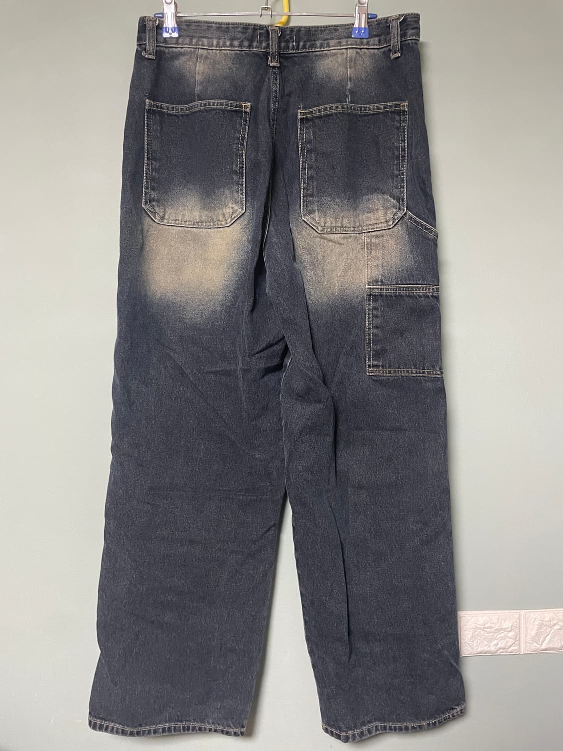 디서먼트 틴 워싱 로스트 리벳 데님팬츠 중청 상품이미지2