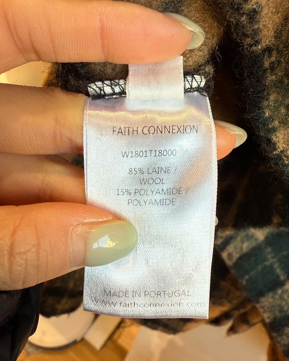 페이스 커넥션 브라운 플란넬 울 자켓  상품이미지9