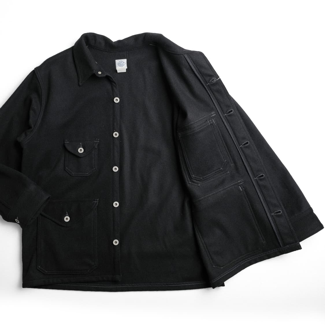 포스트오버롤즈 크루저 멜튼울 자켓 블랙 L사이즈 Postoveralls 상품이미지9