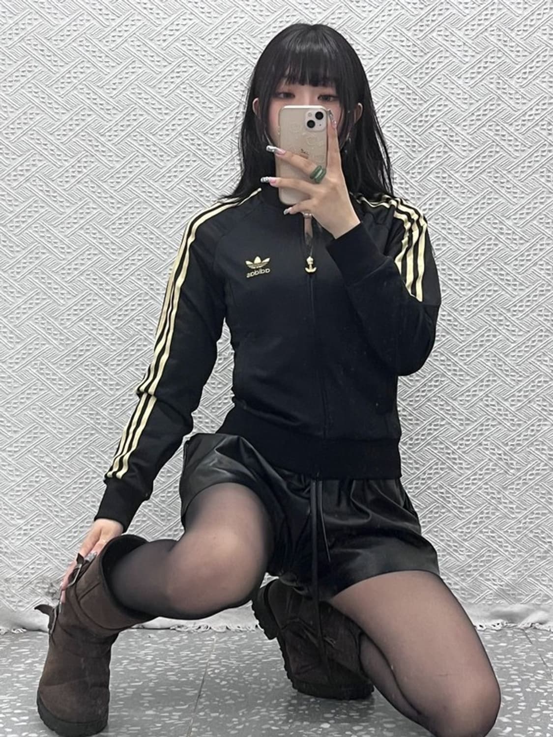아디다스 메달리스트 스티치 트레포일 딱붙핏 져지 집업 90 C12578 상품이미지1