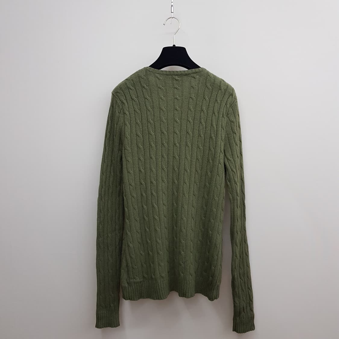 랄프로렌 슬림핏 캐시미어 케이블 니트 XL사이즈 상품이미지4