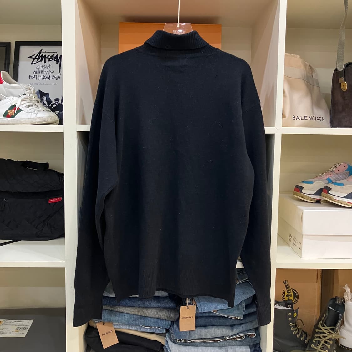 폴로 랄프로렌 블랙 터틀넥 니트 100 상품이미지3