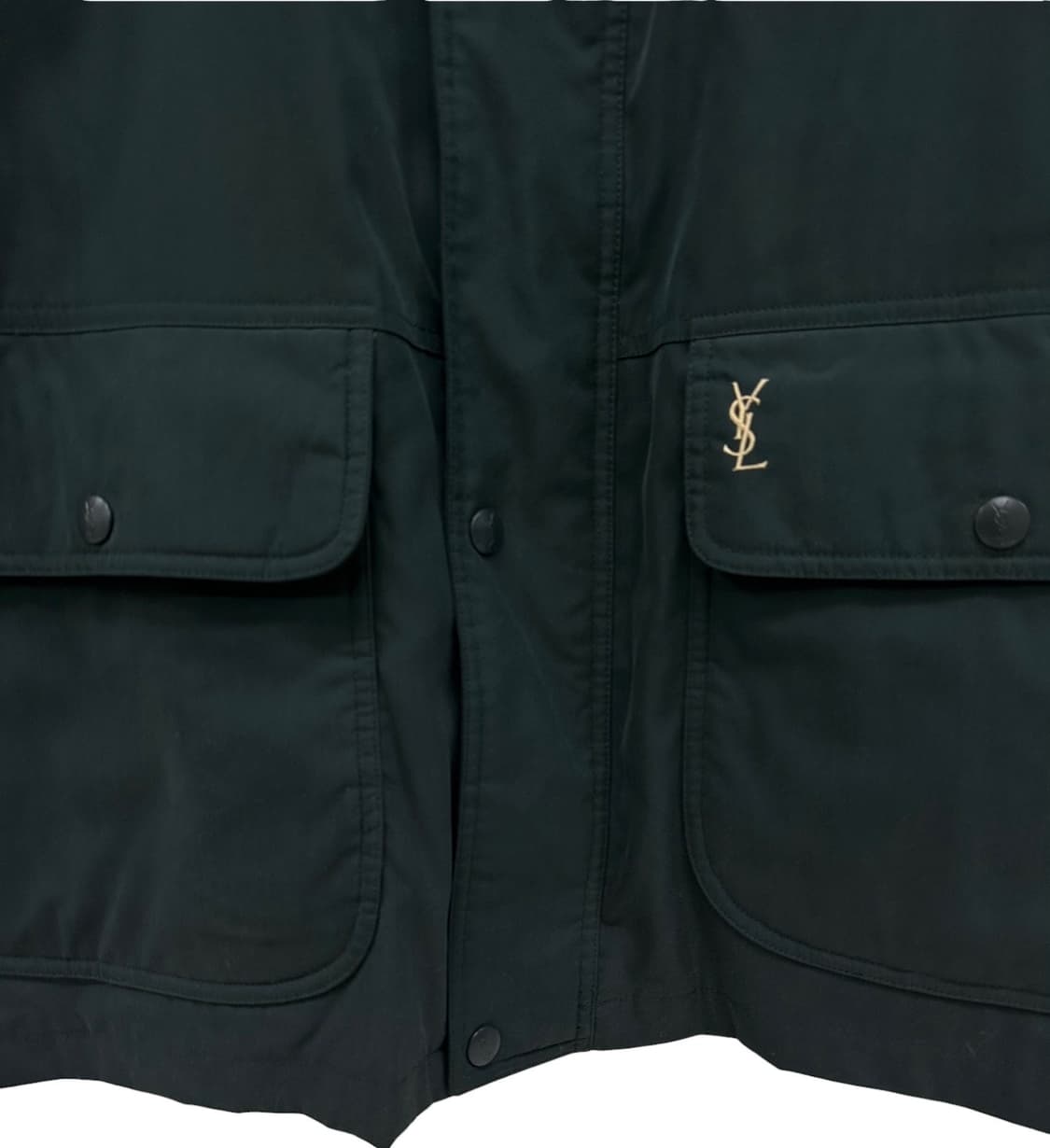 90s YSL 생로랑 구스다운 패딩 다크그린 (L~XL) 상품이미지5