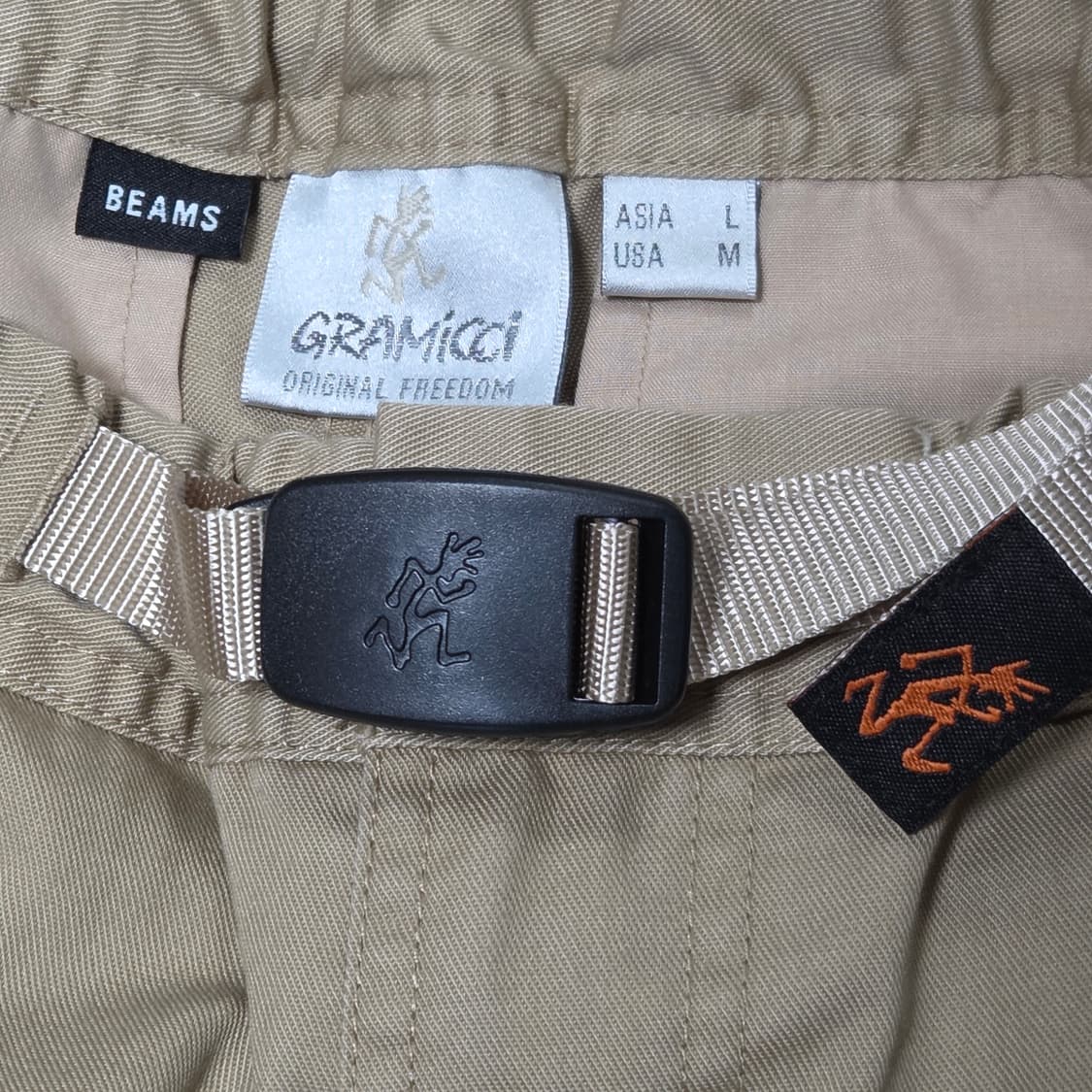 [L,XL] 그라미치 x 빔즈 별주 와이드 트윌 팬츠 상품이미지5