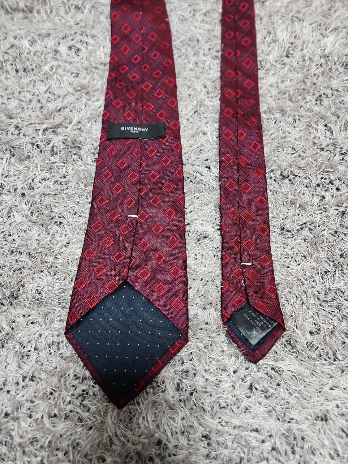지방시Givenchy 레드 패턴 넥타이 Free - N1 상품이미지3