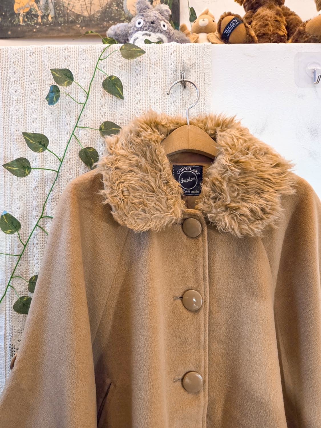 퍼카라 포인트 케이프 코트 상품이미지2