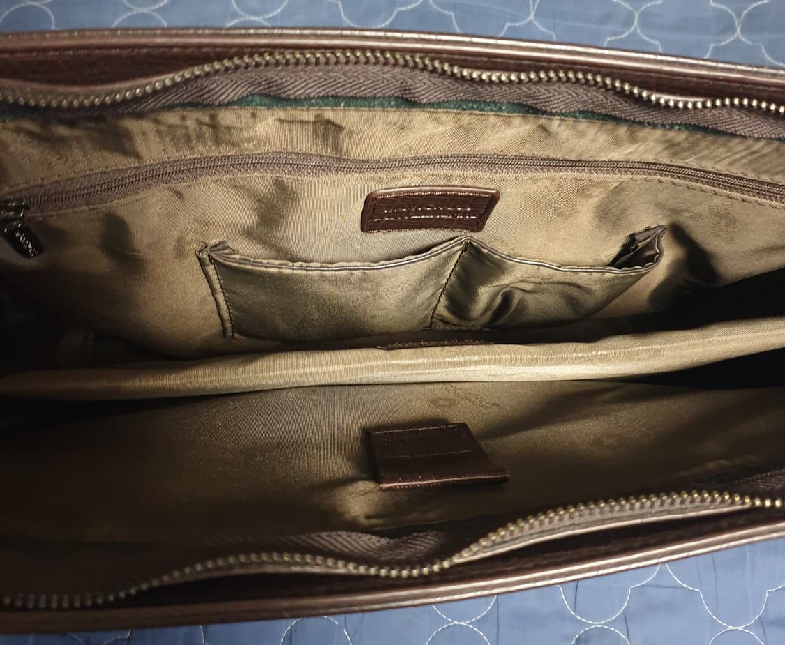 몽크로스 스위스 가죽 클래식 서류 비지니스 가방 브라운 상품이미지4