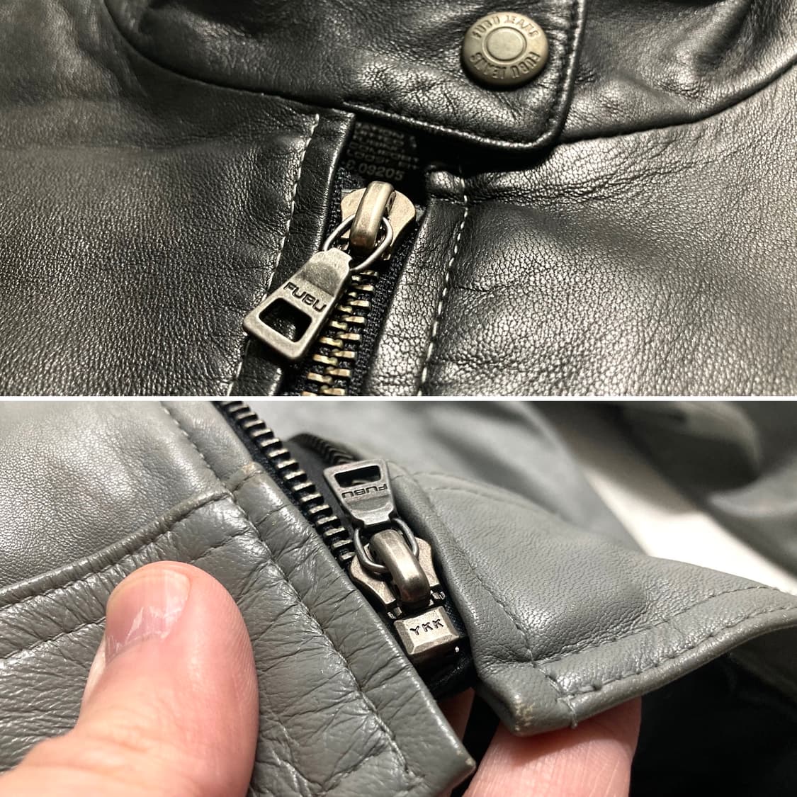 00s 푸부 양가죽 리얼레더 레이싱 자켓 100 L 상품이미지6