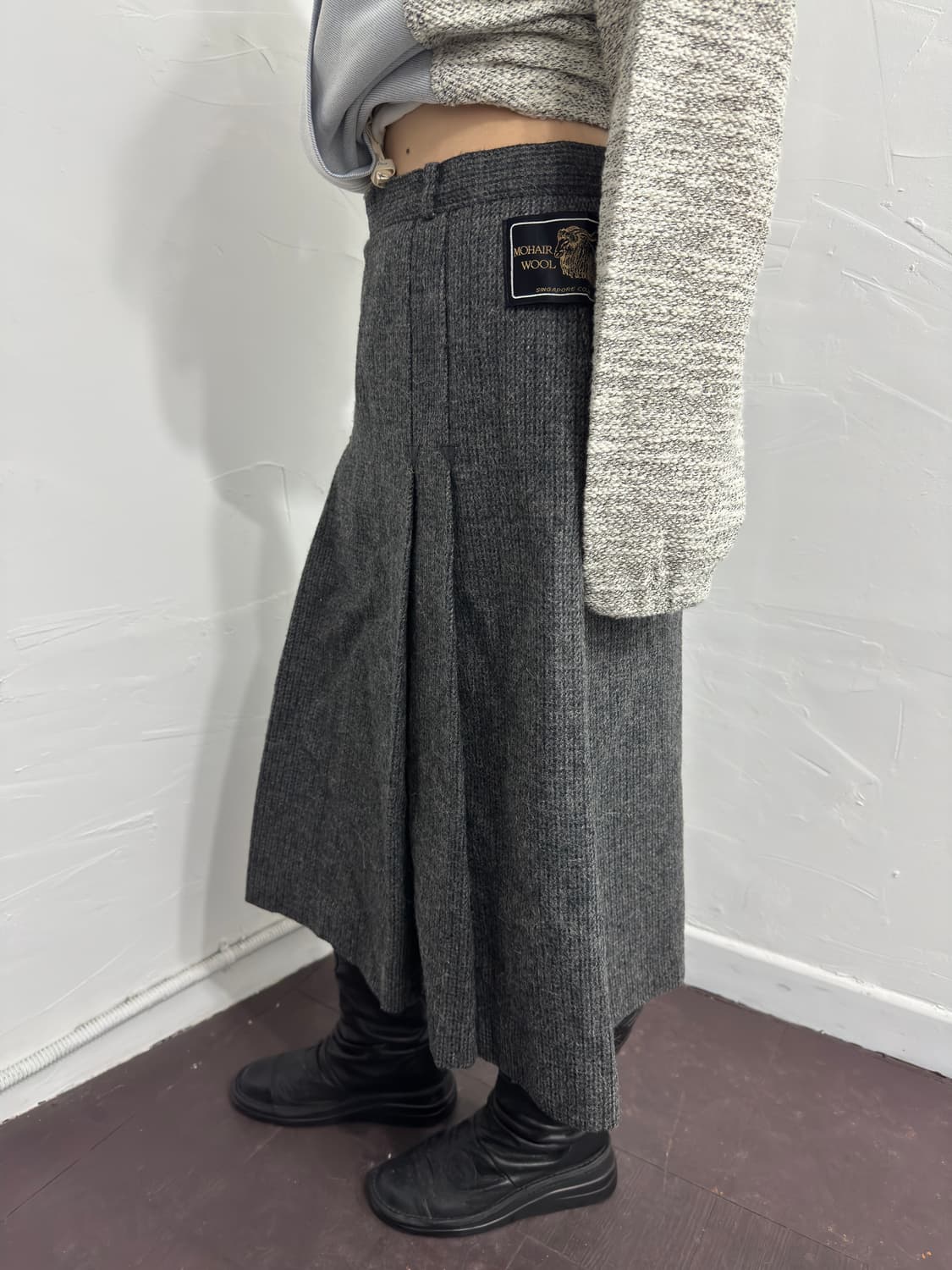 daytime wool pleats skirt 상품이미지1