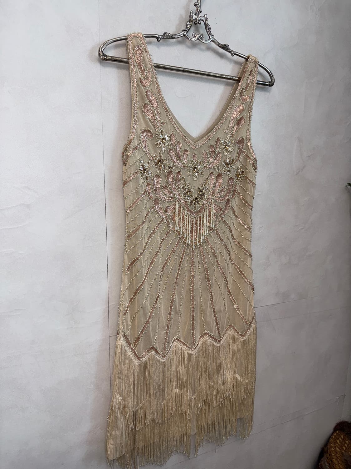 Pink beige oriental fairy beads ops 상품이미지8