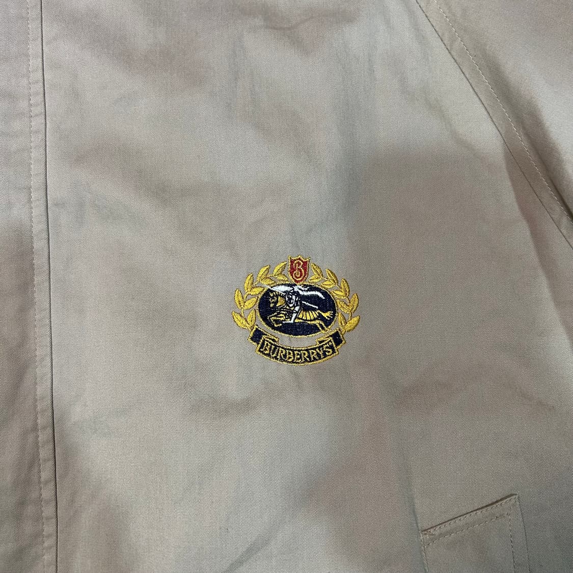 [XL] 90s 버버리 자수로고 스윙탑 해링턴 자켓 상품이미지2
