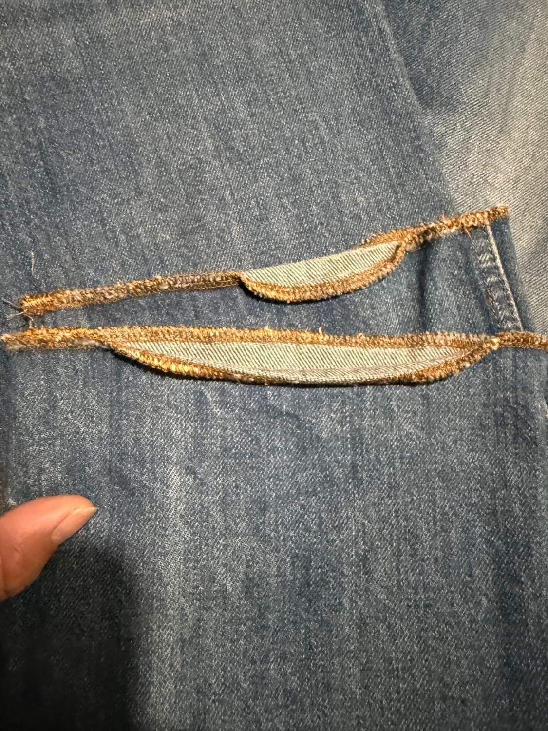 구찌 스네이크 자수 데님 청바지 38사이즈 상품이미지3