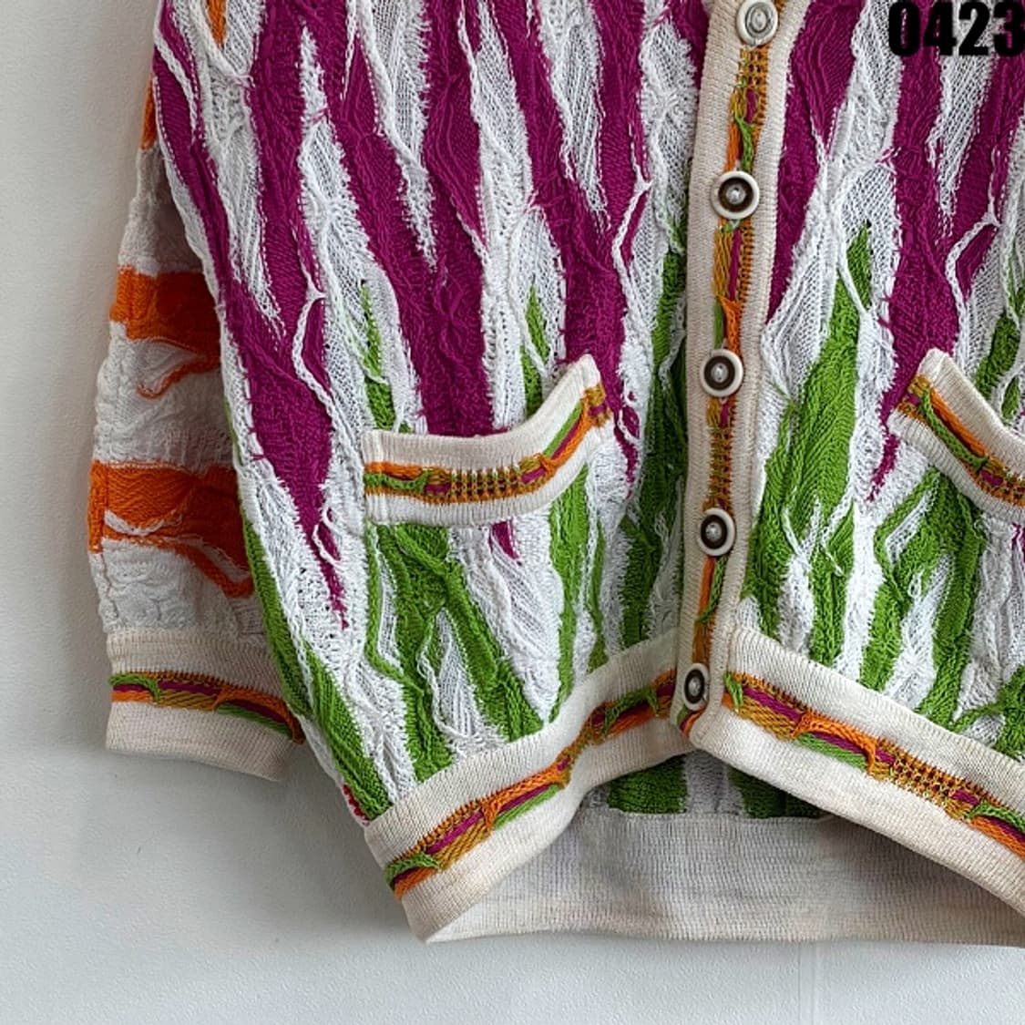 림노스 오스트레일리아 코튼 니트 가디건 S 0423 상품이미지3