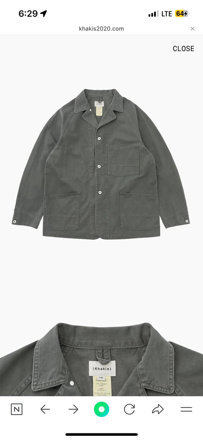 카키스 블레이저 자켓 상품이미지1