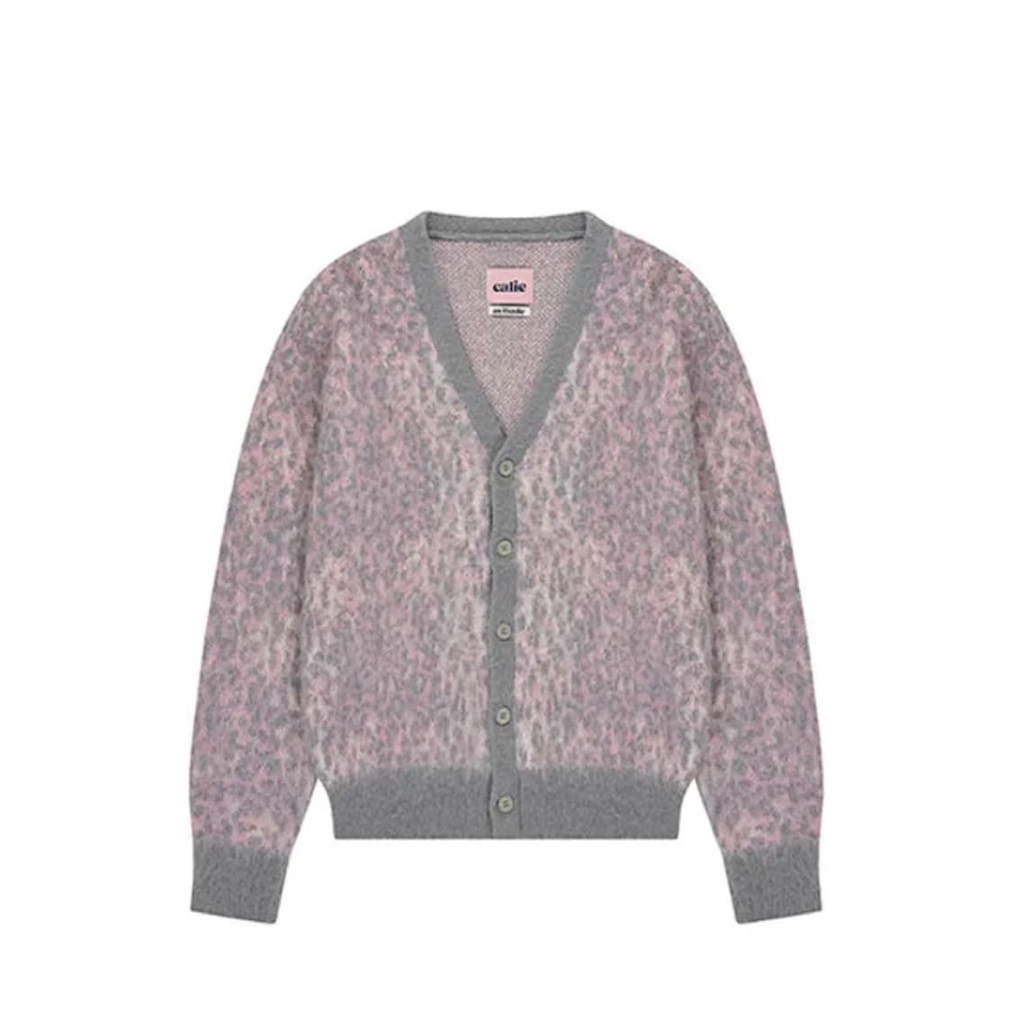 에즈이프 캘리 레오파드 니트 가디건 핑크(키오프 벨 가디건) 상품이미지2